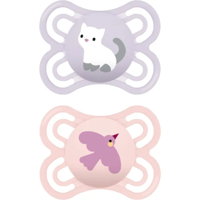 MAM Perfect 0+m, dbl box dudlík Pink/ Purple 2 ks