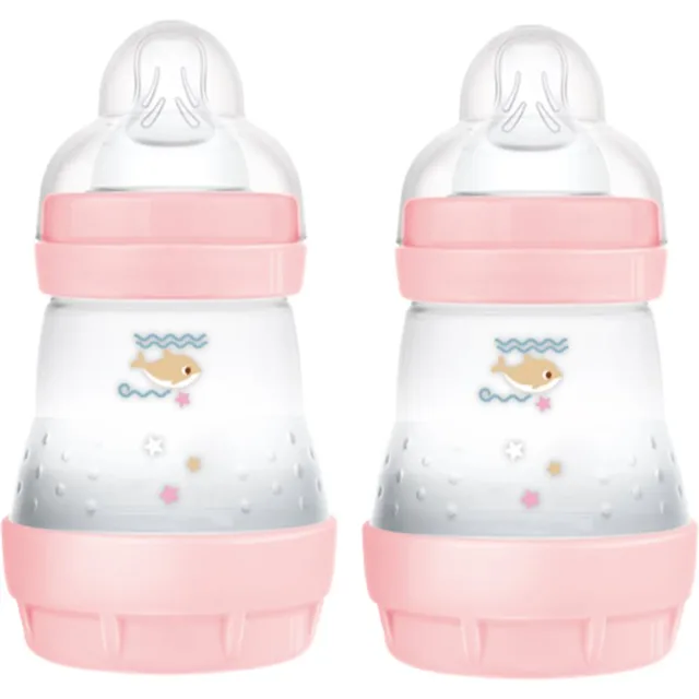 MAM Perfect Star Anti-colic Bottle antikoliková láhev 0m+ Pink 2x160 ml
