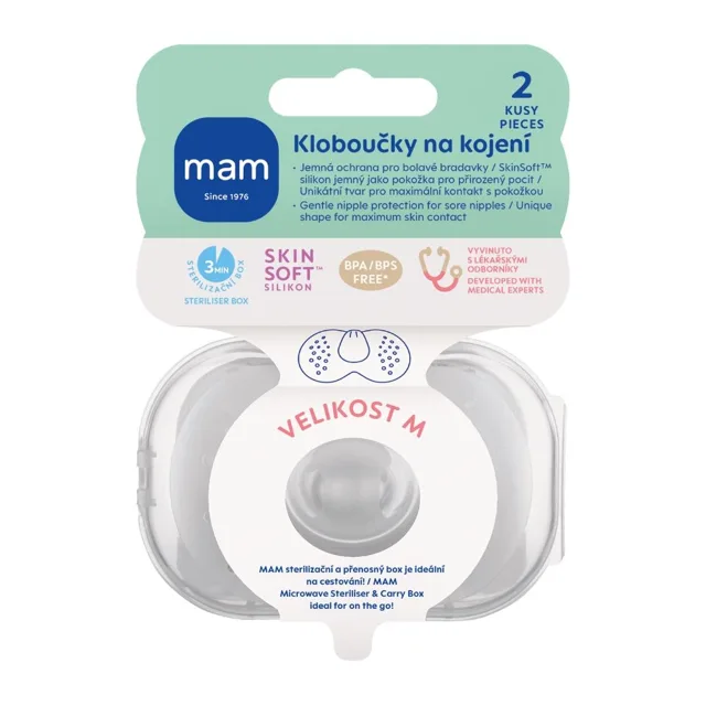 MAM Prsní kloboučky vel. M 20 mm 2 ks