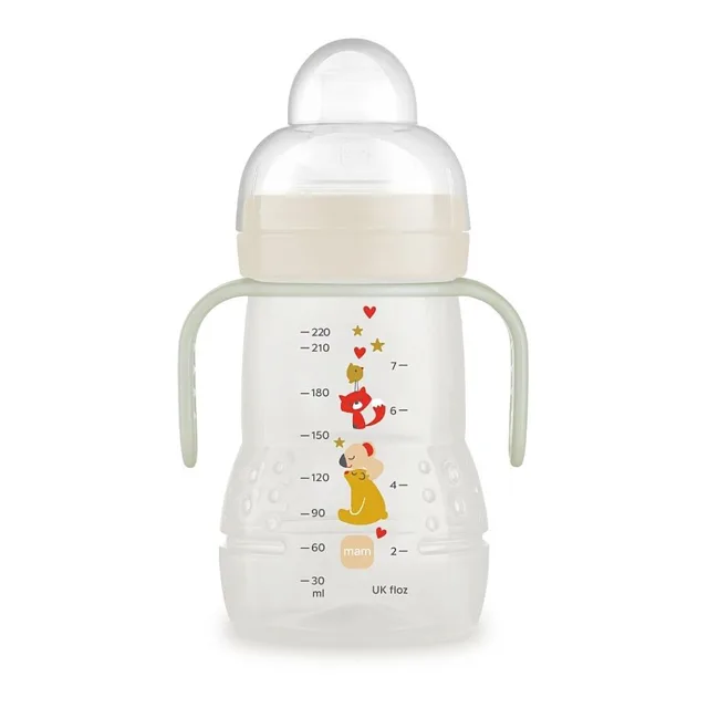 MAM Trainer+ night  hrneček 4+m bílý 220 ml