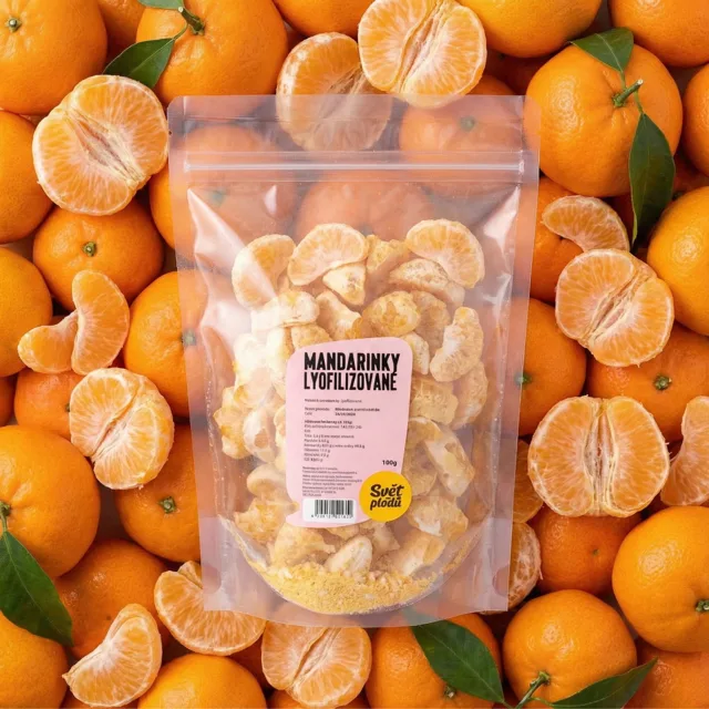 Mandarinky lyofilizované váha 100g