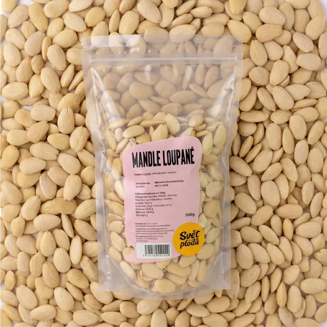 Mandle loupané váha 1kg