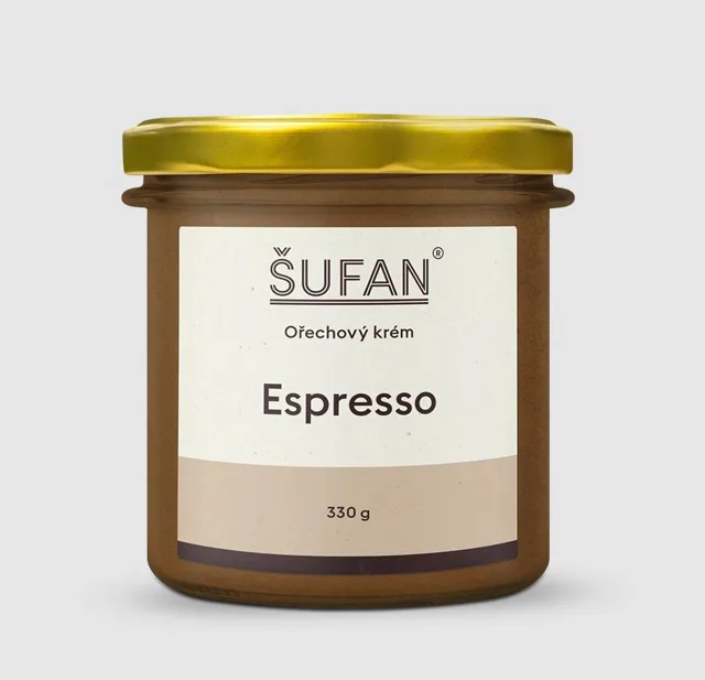 Mandlovo-arašídový krém - espresso, 330 g