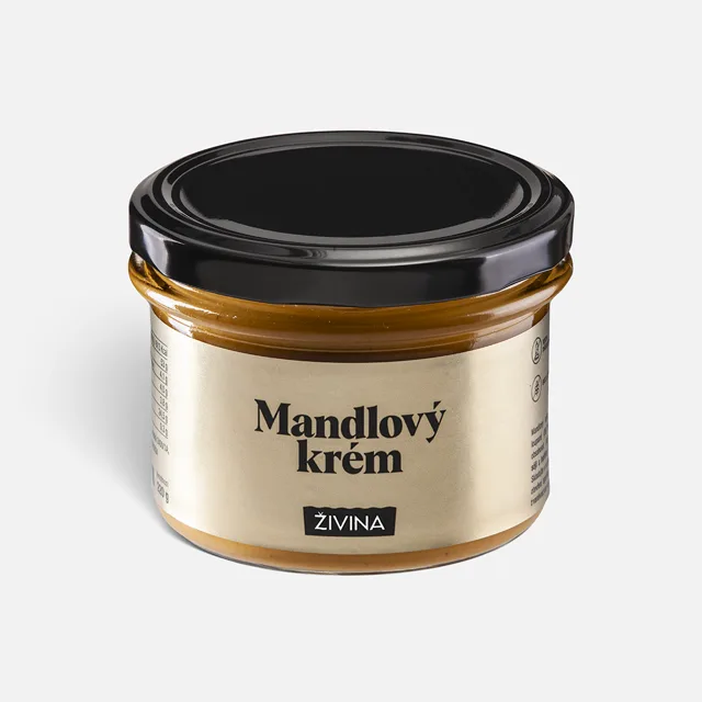 Mandlový krém 200 g  100% čisté oříškové máslo