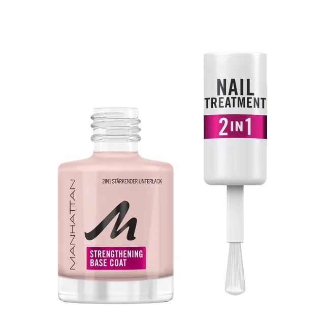 Manhattan Nail Treatment 2-in-1 Strengthening Base Coat 12 ml