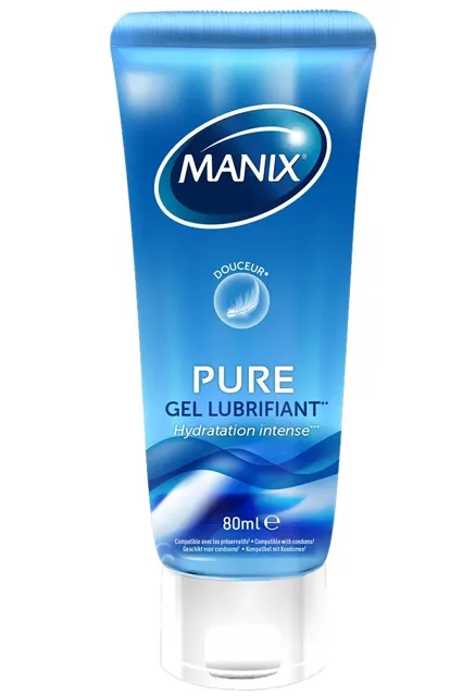 Manix Pure Gel Intimní lubrikační hydratační gel 80 ml