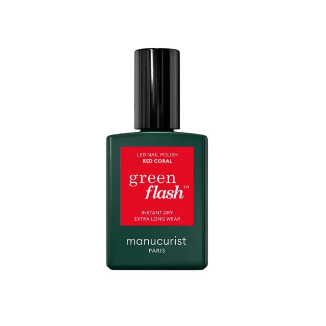 Manucurist Gelový lak na nehty Green Flash™ LED Nail Polish 15 ml Red Coral
