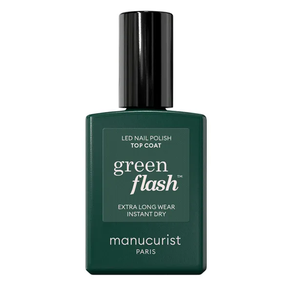 Manucurist Green Flash Top Coat LED gel na nehty 15 ml
