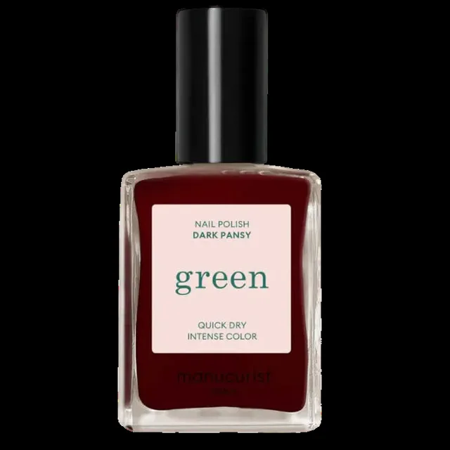 Manucurist Lak na nehty Green Natural Nail Colour 15 ml Dark Pansy
