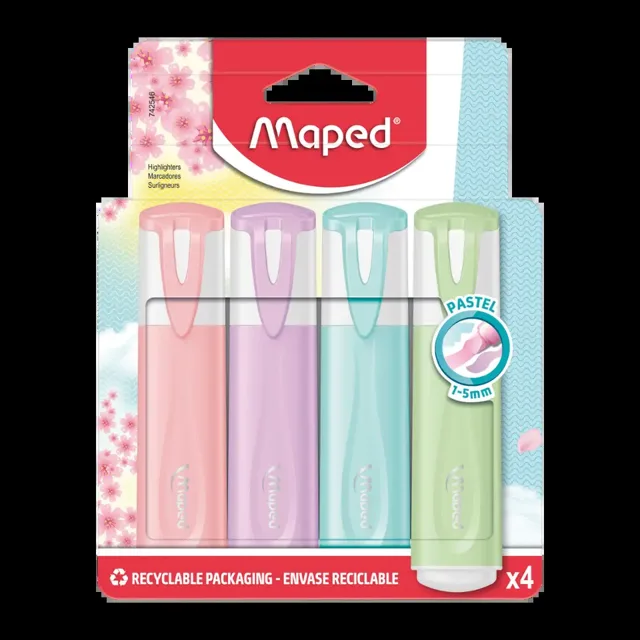 Maped Barevné zvýrazňovače Pastel 4 ks