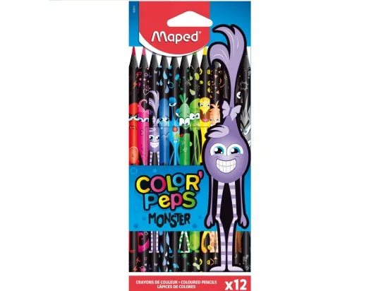 Maped Color´Peps Monster bezdřevé pastelky 12 ks
