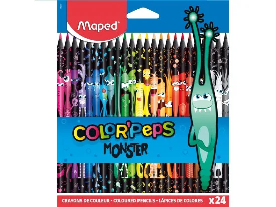Maped Color´Peps Monster bezdřevé pastelky 24 ks