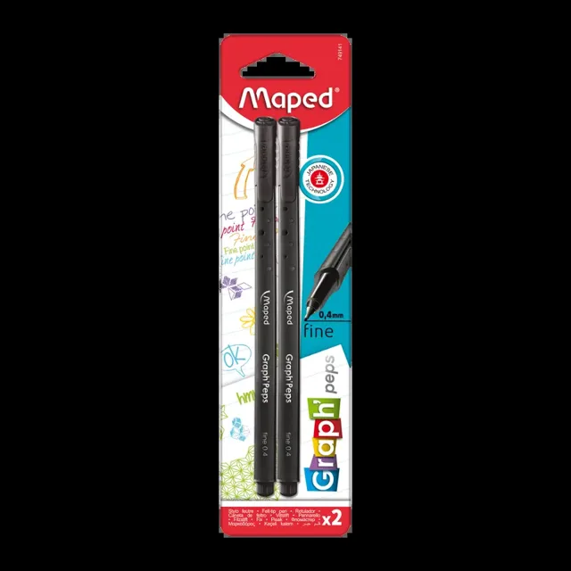 Maped Liner Graph Peps 0,4 mm černý 2 ks