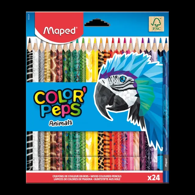 Maped Pastelky Animal 24 barev 24 ks