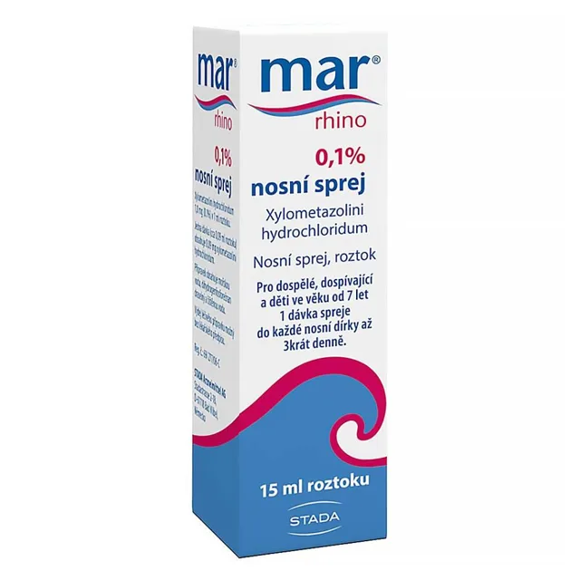 MAR RHINO 0,1% Nosní sprej 15 ml / 15 mg
