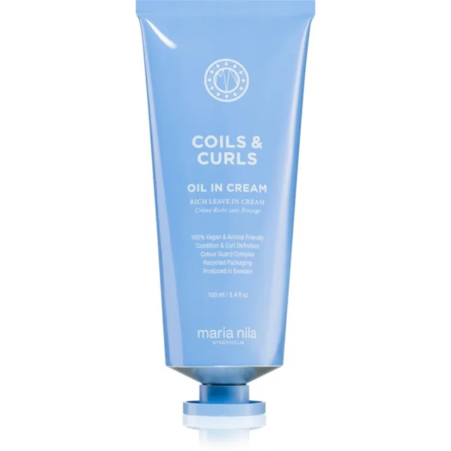 Maria Nila Coils & Curls Oil In Cream regenerační krém pro vlnité a kudrnaté vlasy 100 ml
