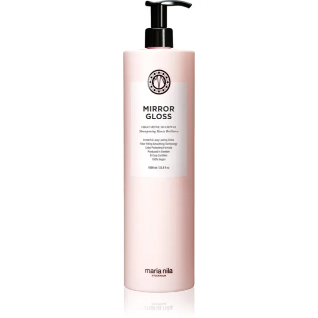 Maria Nila Mirror Gloss Shampoo vyživující šampon pro lesk a hebkost vlasů 1000 ml
