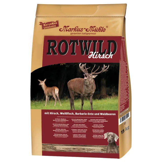 Markus-Mühle Rotwild jelení - výhodné balení: 2 x 15 kg