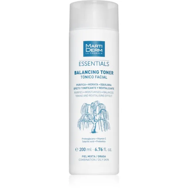 MartiDerm Essentials normalizační tonikum k redukci kožního mazu 200 ml