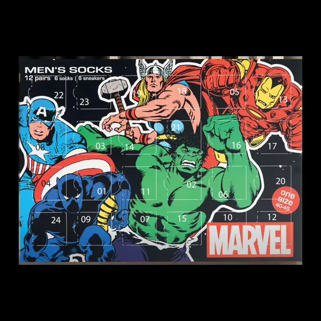 MARVEL Adventní kalendář ponožky Marvel