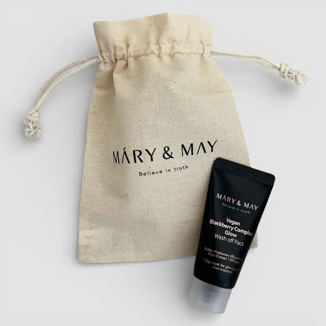 MARY AND MAY Mary & May - Blackberry Complex Glow Wash Off Pack - Projasňující smývatelná maska s komplexem z ostružin - 30 g