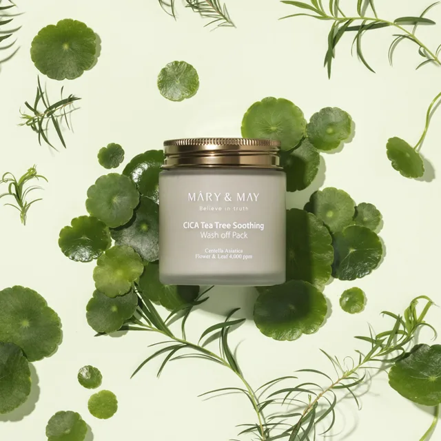 MARY AND MAY Mary & May - Cica Tea Tree Soothing Wash Off Pack - Zjemňující maska s tea tree a centellou - 125g
