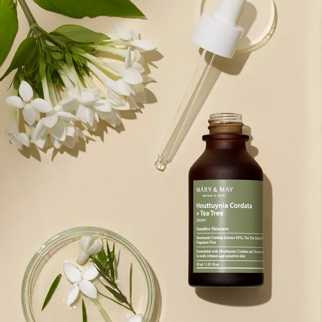 MARY AND MAY Mary & May - Houttuynia Cordata + Tea Tree Serum - Zklidňující sérum - 30 ml