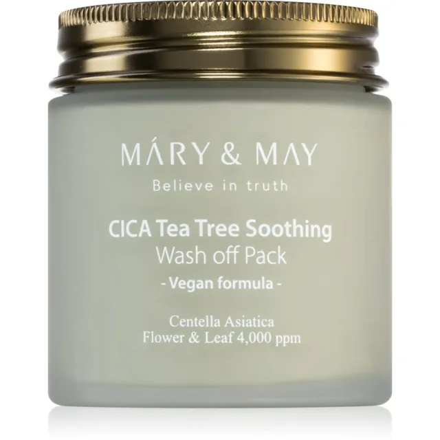 Mary&May Cica Tea Tree Soothing minerální čisticí jílová maska pro zklidnění pleti 125 g
