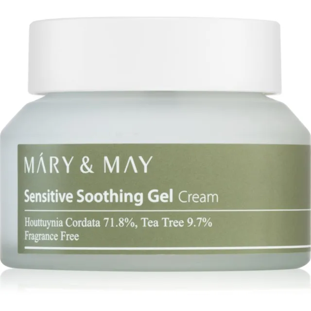 Mary&May Sensitive Soothing Gel Cream lehký hydratační gelový krém pro zklidnění a posílení citlivé pleti 70 g