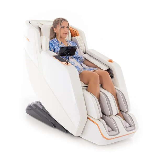Masážní elektrické křeslo Prestige 3D MASSAGER s ionizátorem vzduchu, bílé