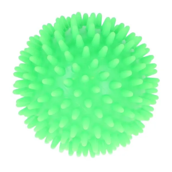 Masážní míček – ježek, zelený 8 cm