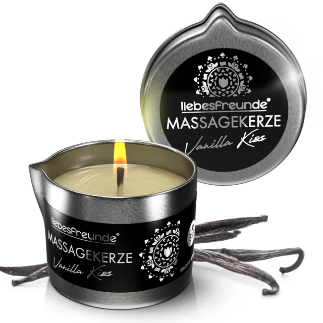 Masážní svíčka Liebesfreunde® Organic Vanilla Kiss 50ml