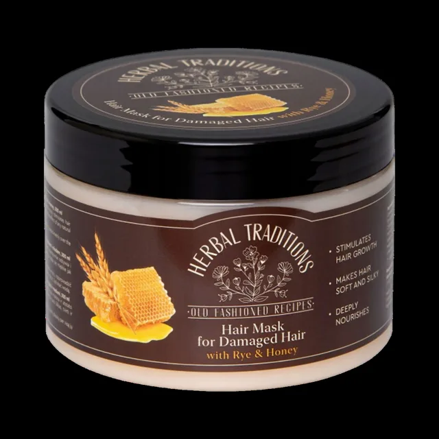 Maska na poškozené vlasy se žitem a medem - 300 ml - Herbal Traditions