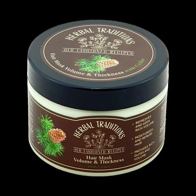 Maska na vlasy s cedrem pro objem a hustotu vlasů - 300 ml - Herbal Traditions
