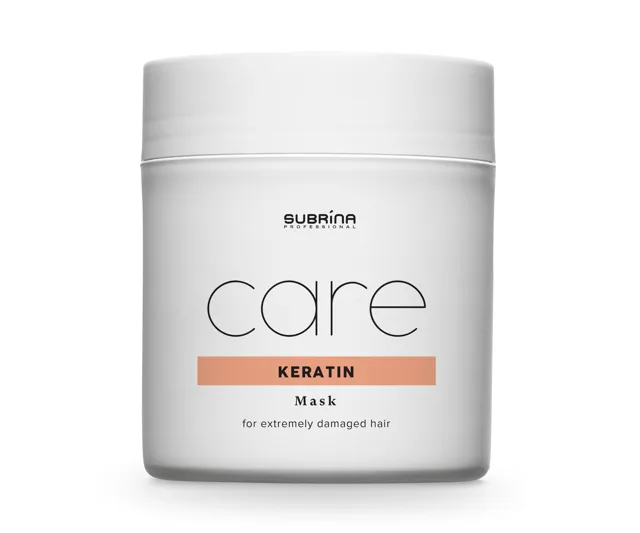 Maska pro extrémně poškozené vlasy Subrina Professional Care Keratin Mask - 500 ml (060273) + dárek zdarma