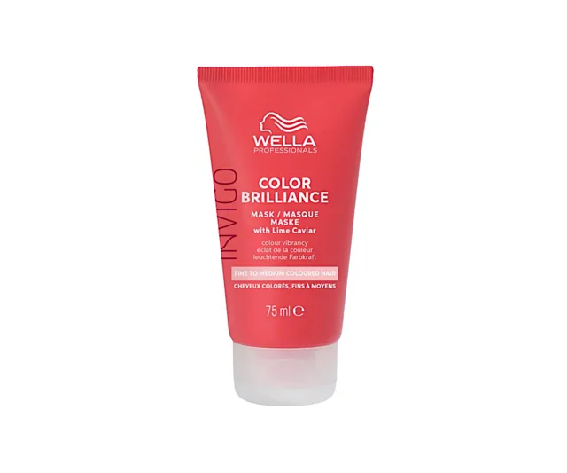 Maska pro jemné až normální vlasy Wella Professionals Invigo Color Brilliance Fine To Medium - 75 ml + dárek zdarma