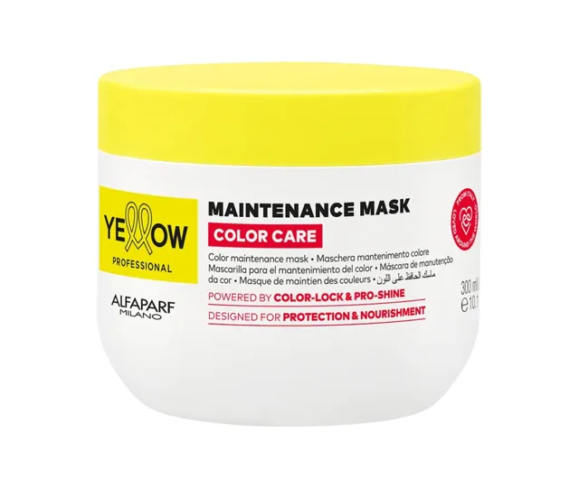 Maska pro zachování barvy barvených vlasů Yellow Professional Color Care Maintenance Mask - 300 ml + dárek zdarma