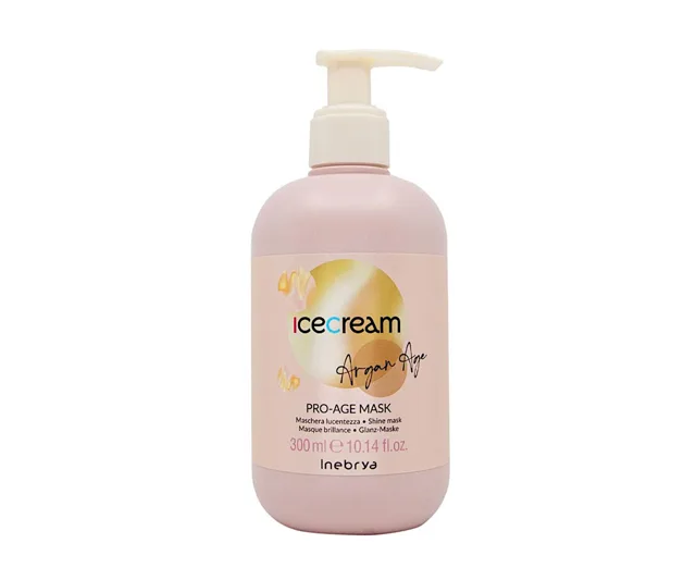 Maska pro zářivý lesk vlasů Inebrya Ice Cream Argan Age Pro-Age Mask - 300 ml (771026332) + dárek zdarma