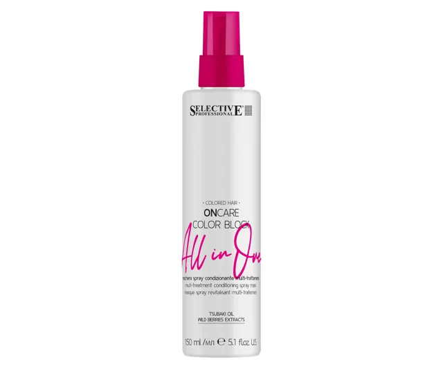 Maska ve spreji pro barvené vlasy Selective Professional OnCare Color Block All in One - 150 ml (83241) + dárek zdarma