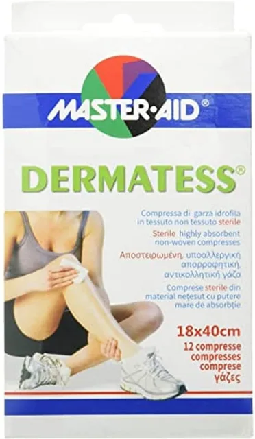 MASTER AID Dermatess (18x40cm) sterilní kompresy 12x