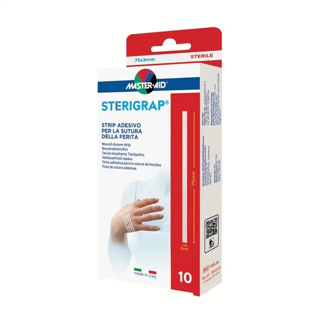 MASTER AID Sterigrap Náplasťové stehy sterilní 75 x 3 mm 10 kusů