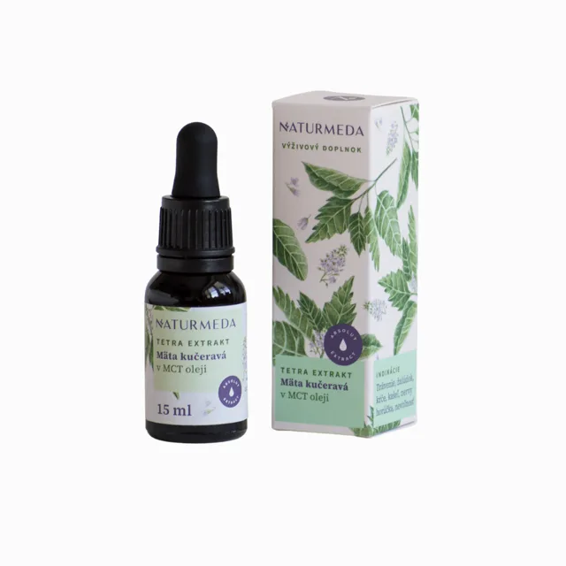 Máta klasnatá – Tetra bylinný extrakt – 15 ml – Naturmeda
