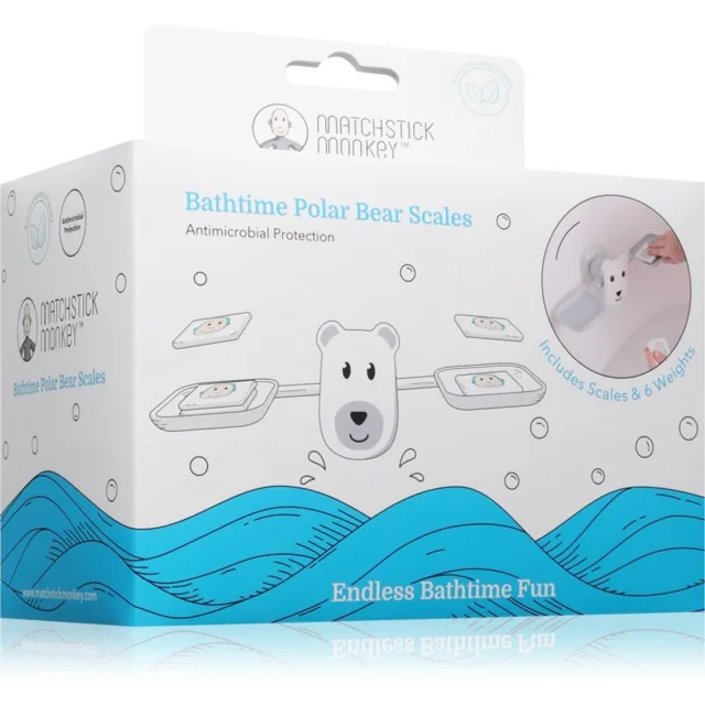 Matchstick Monkey Bathtime Scale Polar Bear balanční hra do vany 12m+ 1 ks