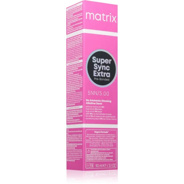 Matrix Super Sync Extra Pre-Bonded semipermanentní barva na vlasy odstín 5NN 90 ml