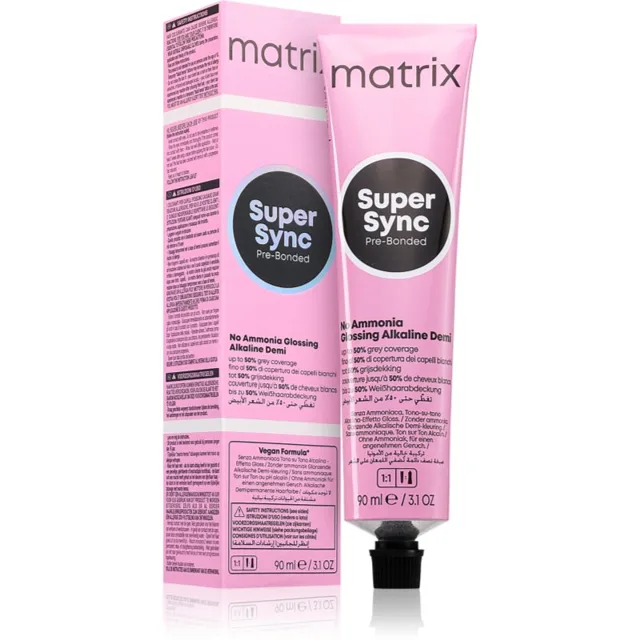 Matrix Super Sync Pre-Bonded demipermanentní barva na vlasy odstín 10V Violet Extra Light Blonde 90 ml