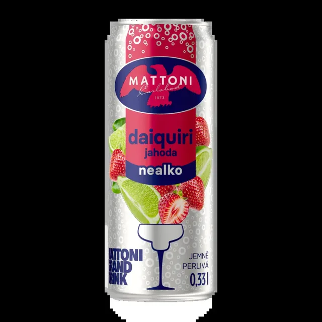 Mattoni Daiquiri jahoda, nealkoholický nápoj 330 ml