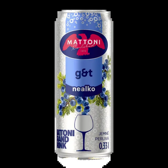 Mattoni Gin&Tonic, nealkoholický nápoj  330 ml