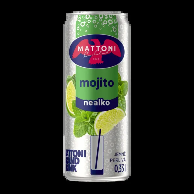 Mattoni Mojito, nealkoholický nápoj 330 ml
