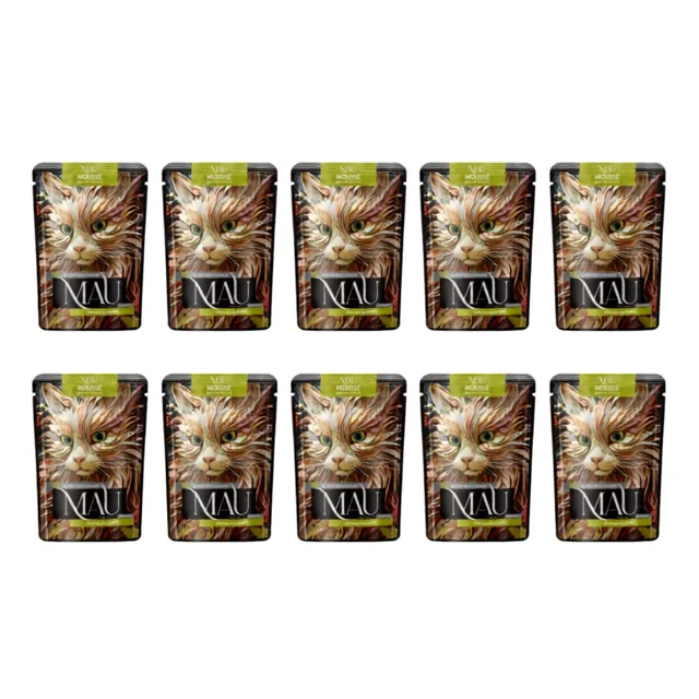 MAU Mus Divoké maso s bobulemi 10x85 g krmivo pro kastrované kočky