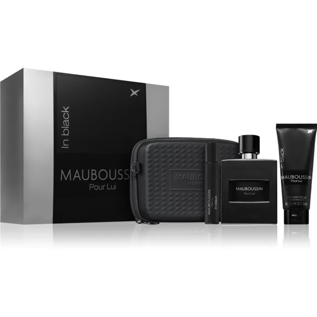 Mauboussin Prestige Set Pour Lui In Black dárková sada pro muže 4 ks
